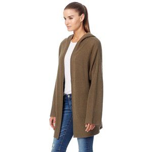 360Cashmere Hoodie Mid-Length Cardigan